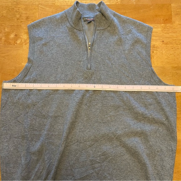 Peter Millar Heather Gray Zip-Up Vest - Picture 13 of 14